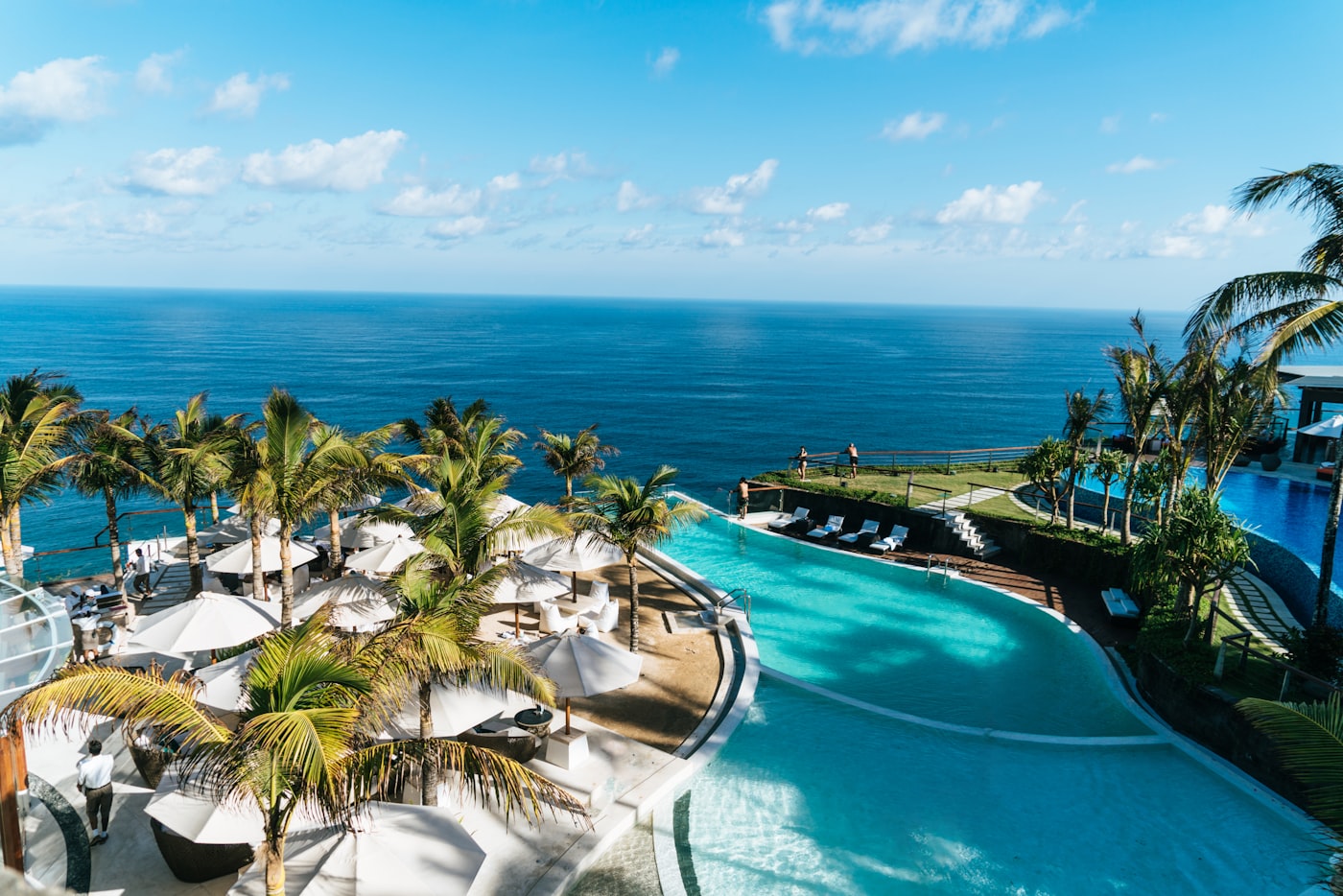 Villa with a private pool at a beach resort